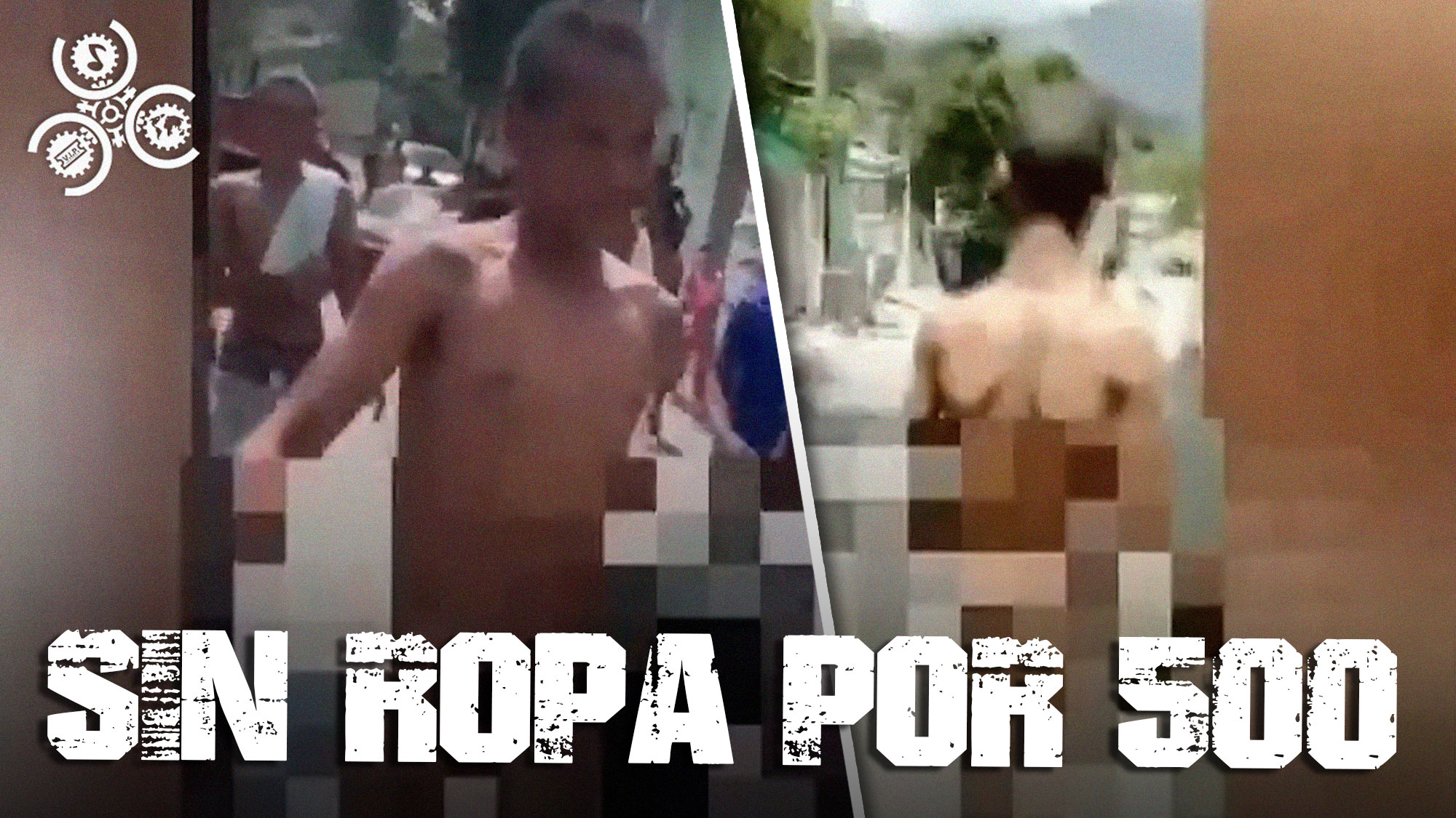 ¡Nueva Forma De Empleo! Jóvenes Se Pasean Desnudos En Las Calles De Azua Por Dinero