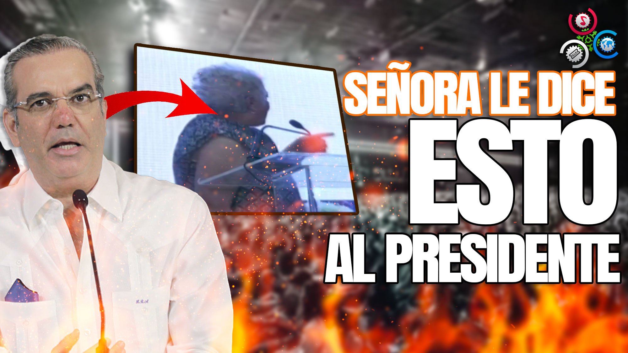 ¡No Creerás Lo Que Dijo Esta Mujer A Abinader En Plena Conferencia!