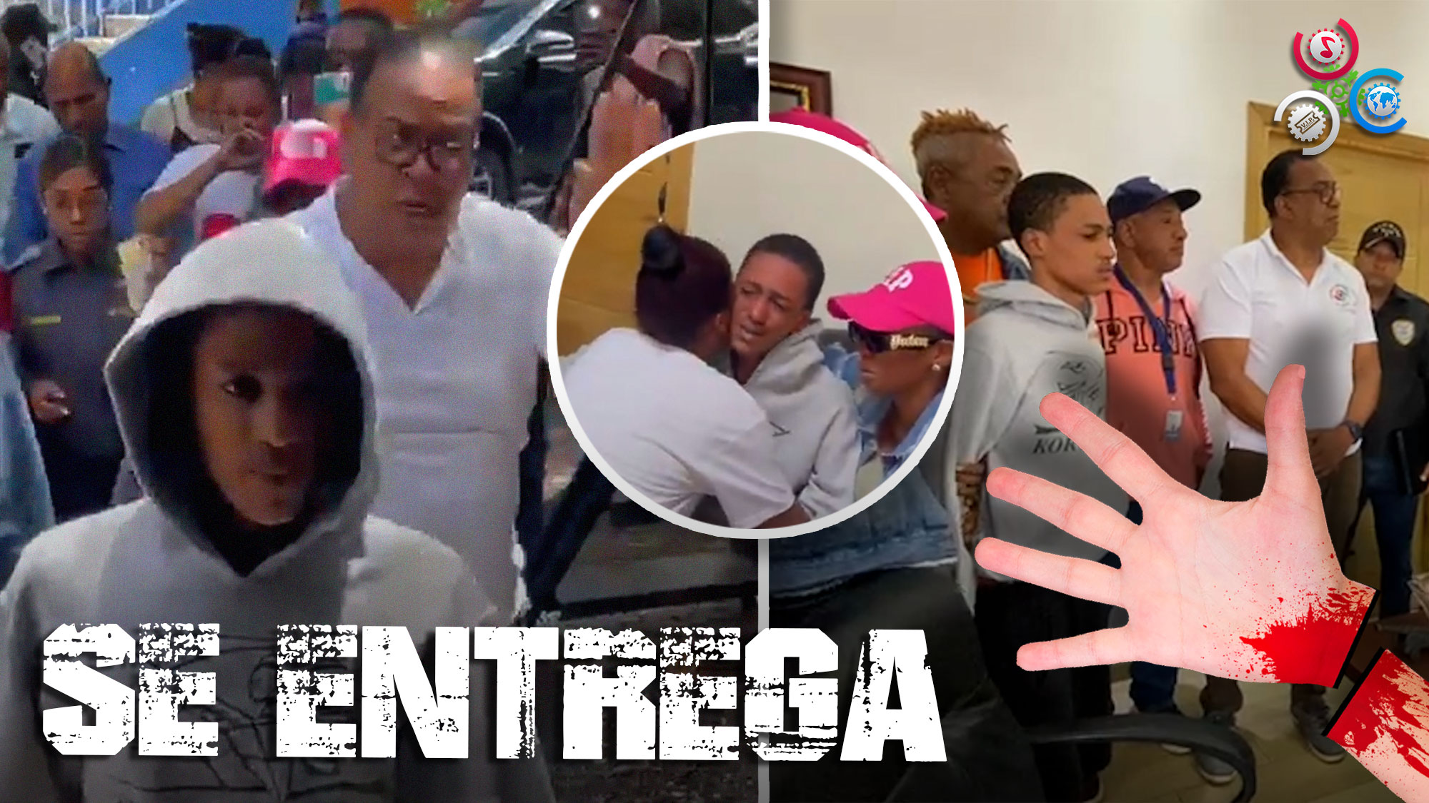 Momento De La Entrega De “Manguito” Joven Acusado De Cortar Mano A Un Menor