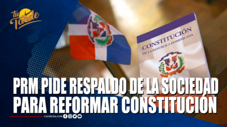 PRM Pide Respaldo De La Sociedad Para Reformar Constitución – Tu Tarde By Cachicha