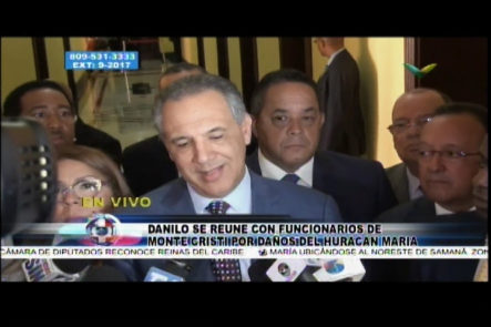 Palacio Nacional: El Presidente Medina Se Reúne Con Funcionarios De Montecristi