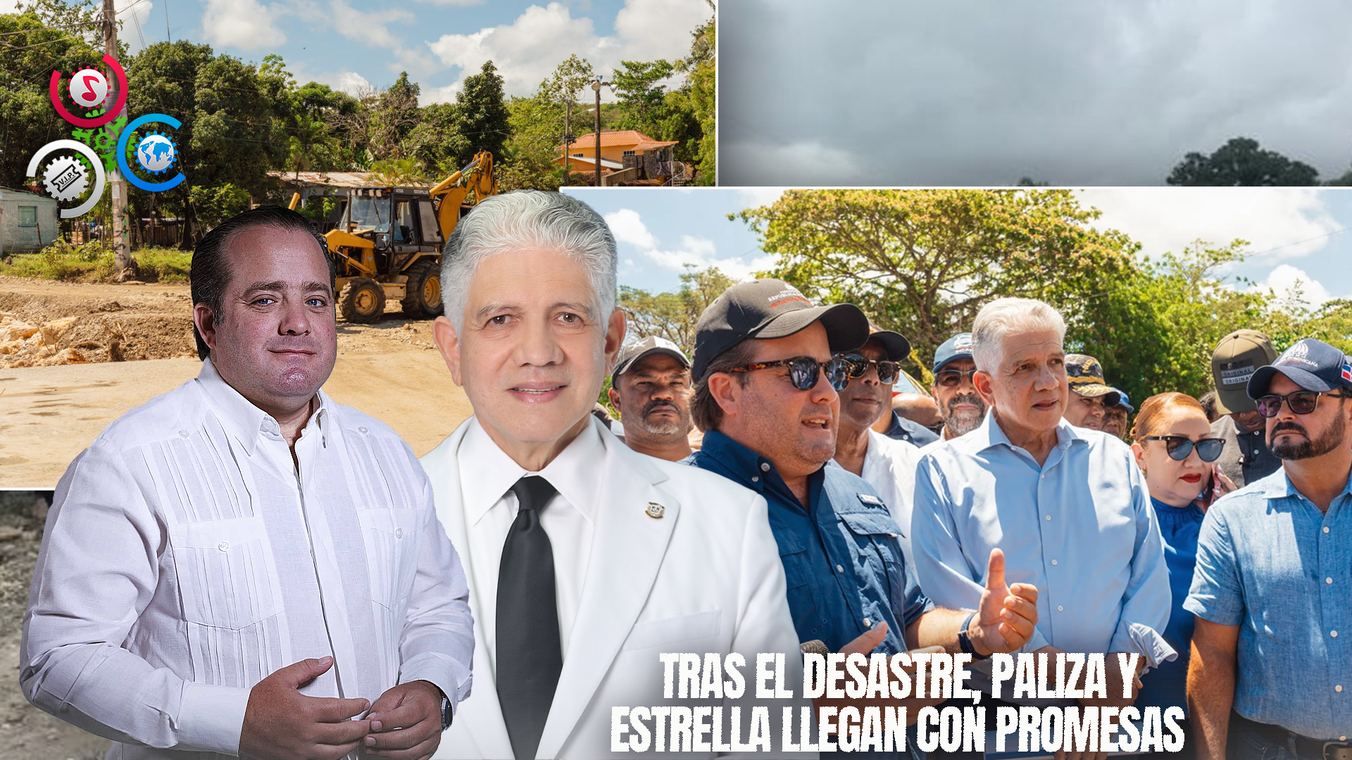 Paliza Y Estrella Recorren Zonas Afectadas Por Lluvias En Puerto Plata