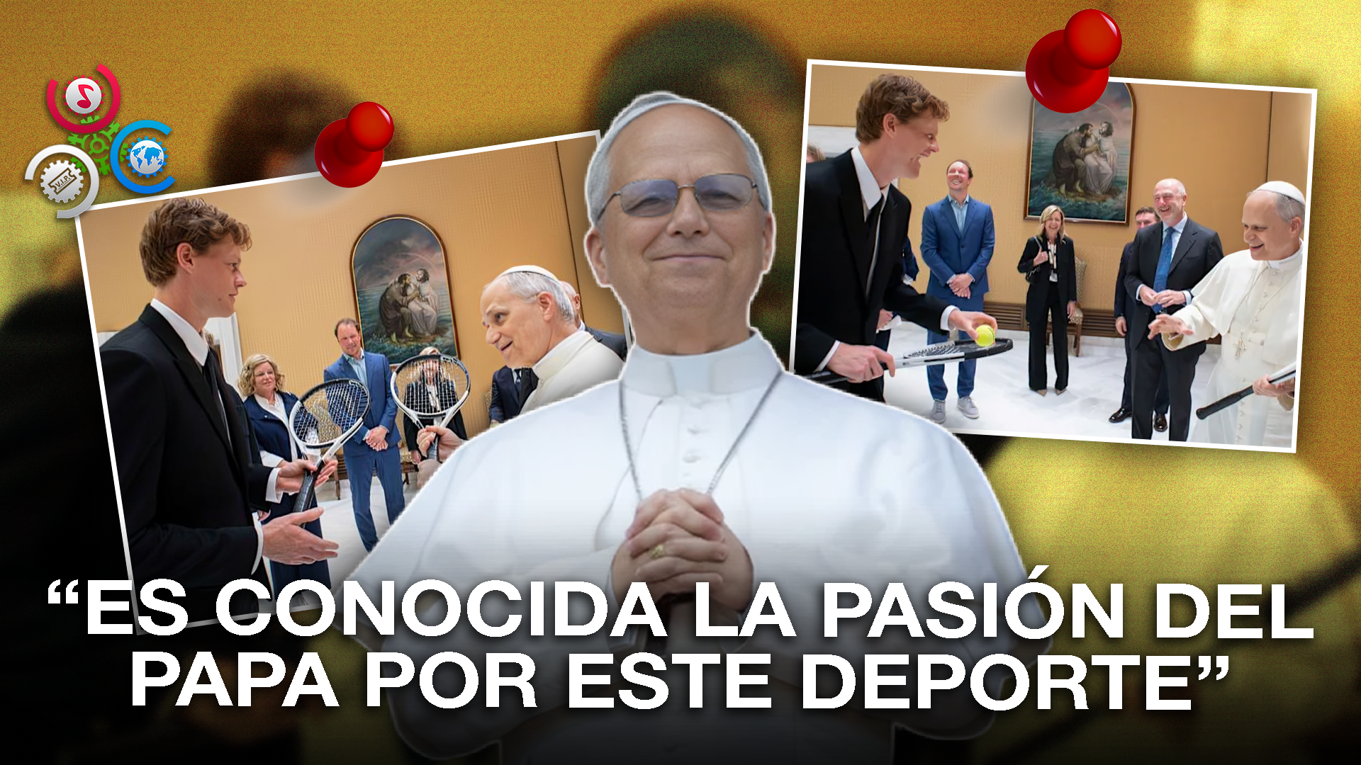 Papa León XIV Recibe Raqueta De Tenis Del Jugador Jannik Sinner