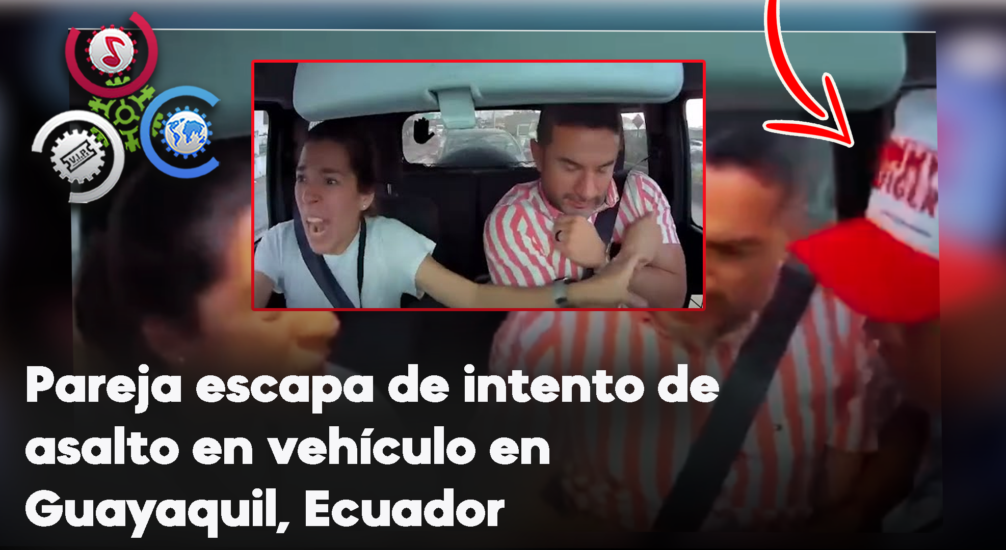 Pareja Escapa De Intento De Asalto En Vehículo En Guayaquil, Ecuador