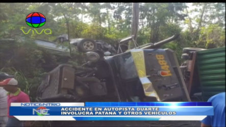 Accidente En Autopista Duarte Involucra Patana Y Otros Vehículos