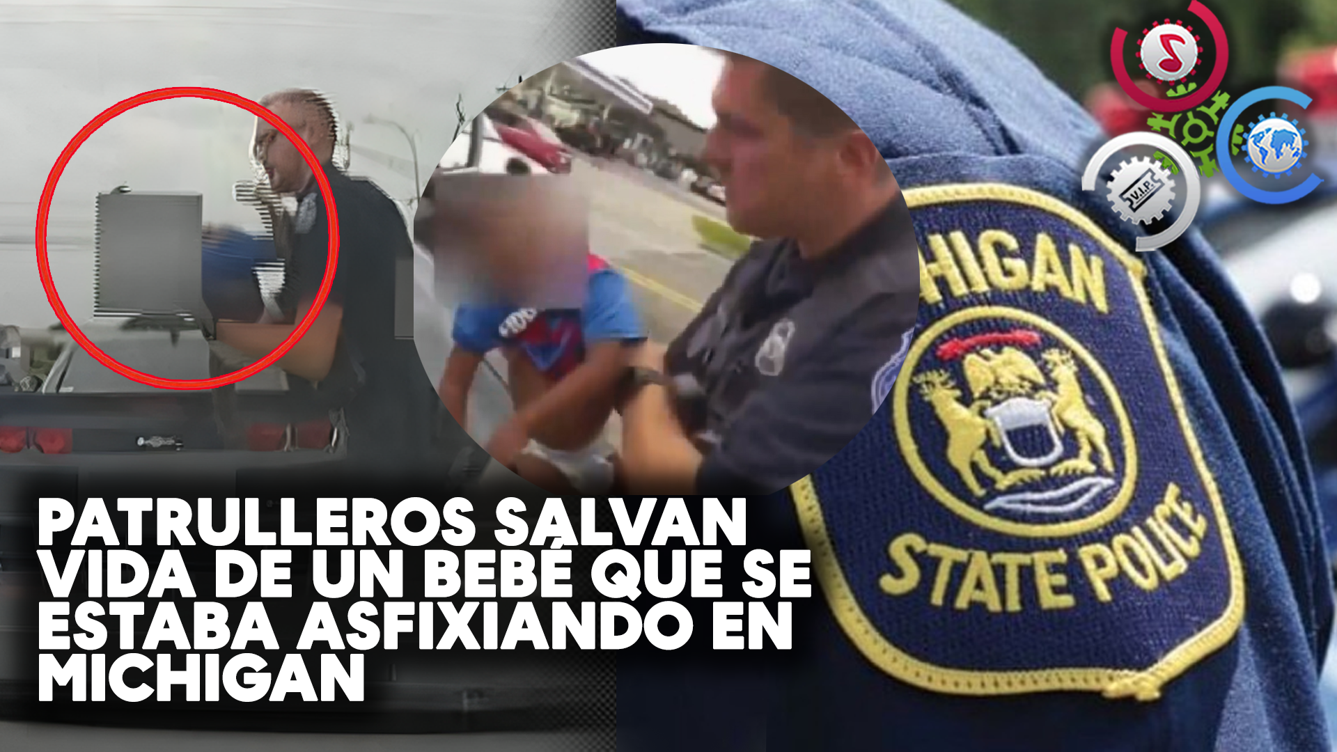 Patrulleros SALVAN VIDA De Un Bebé Que Se Estaba ASFIXIANDO En Michigan