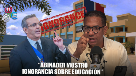 Pedro Jiménez: Abinader Mostró Ignorancia Y Vergüenza Sobre Escuelas