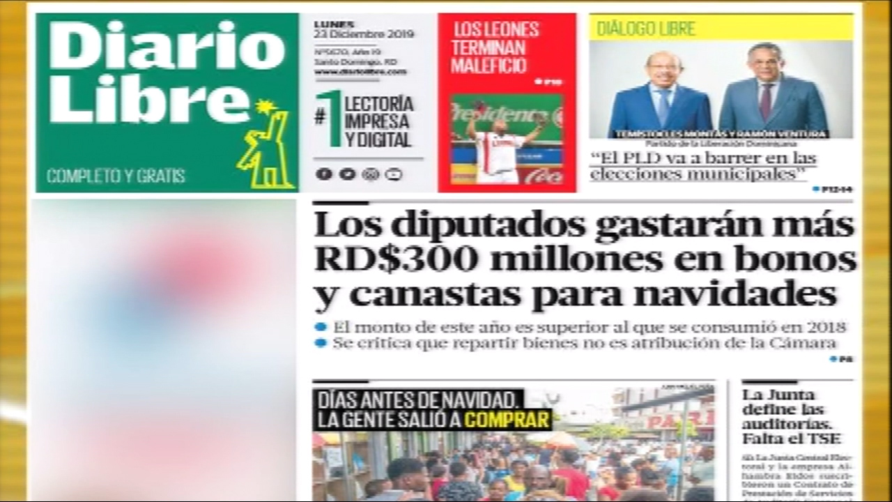 Infórmate Con Las Portadas De Los Principales Periódicos De Hoy 23 De Diciembre 2019