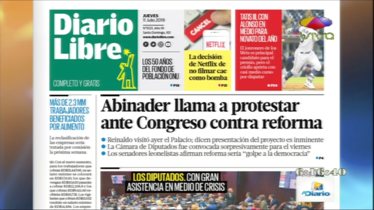 Informaciones En Portada De Los Periódicos En La Mañana De Este Jueves