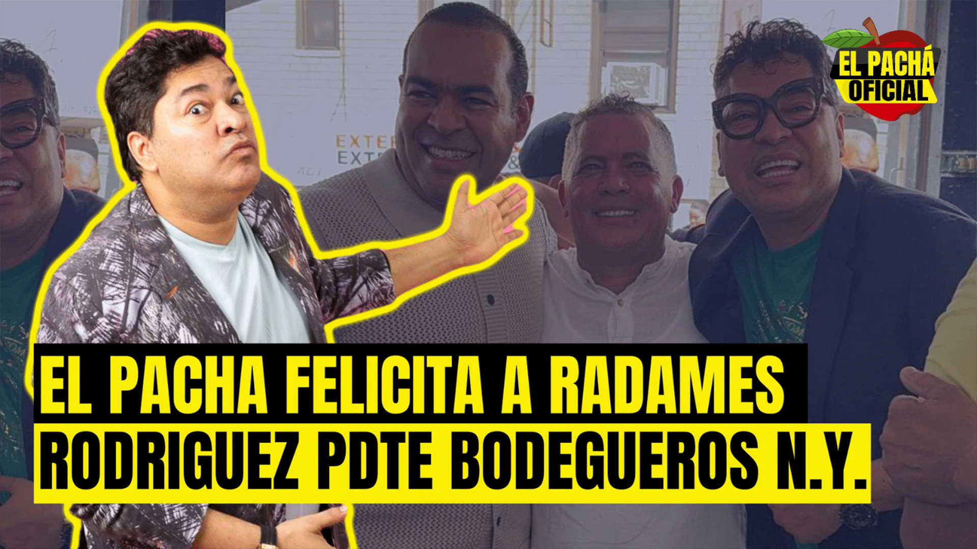 EL PACHA: FELICITA A RADAMES RODRIGUEZ PDTE BODEGUEROS N.Y