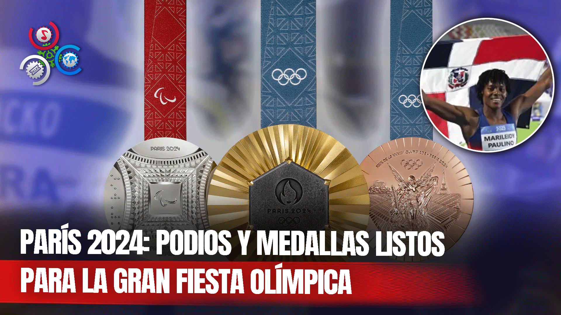 Preparan Los Podios Y Las Medallas De Los Juegos Olímpicos París 2024