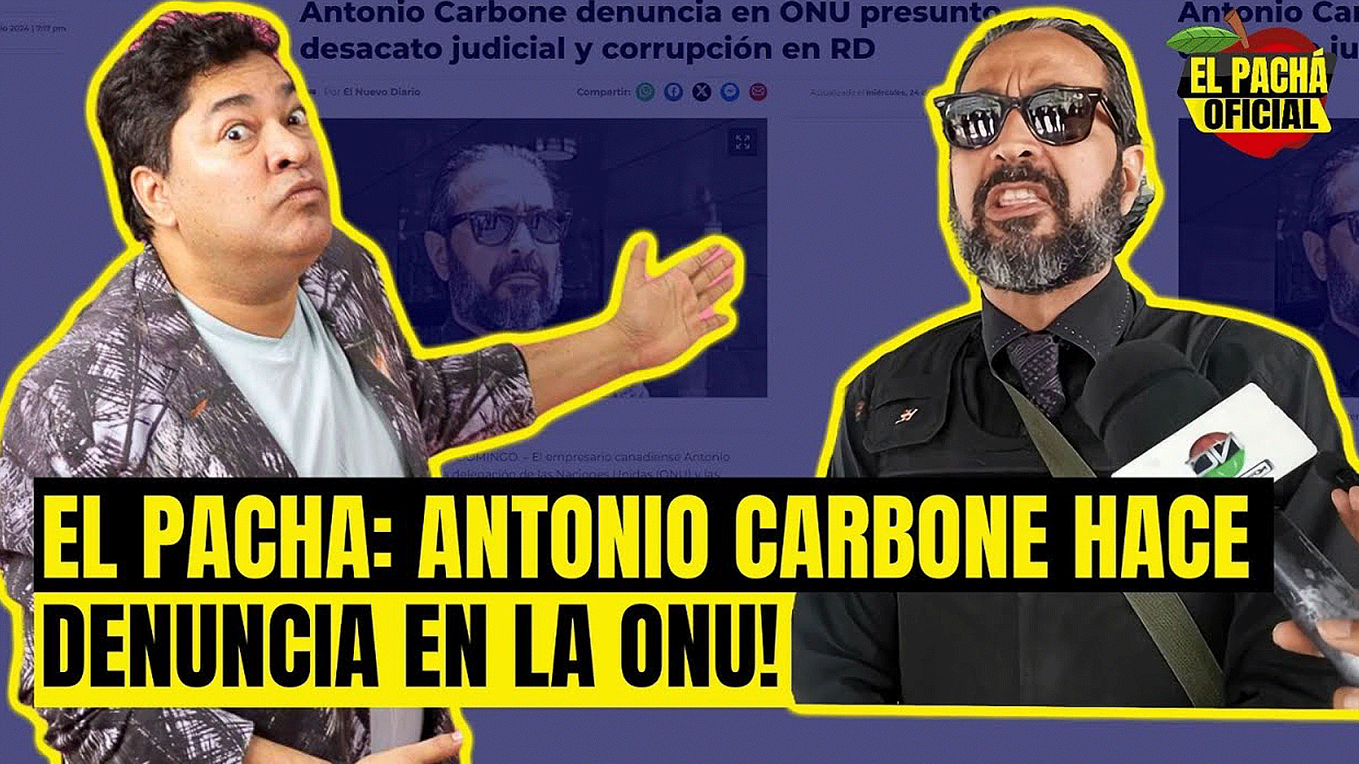 EL PACHA OFICIAL : ANTONIO CARBONE HACE DENUNCIA EN LA ONU