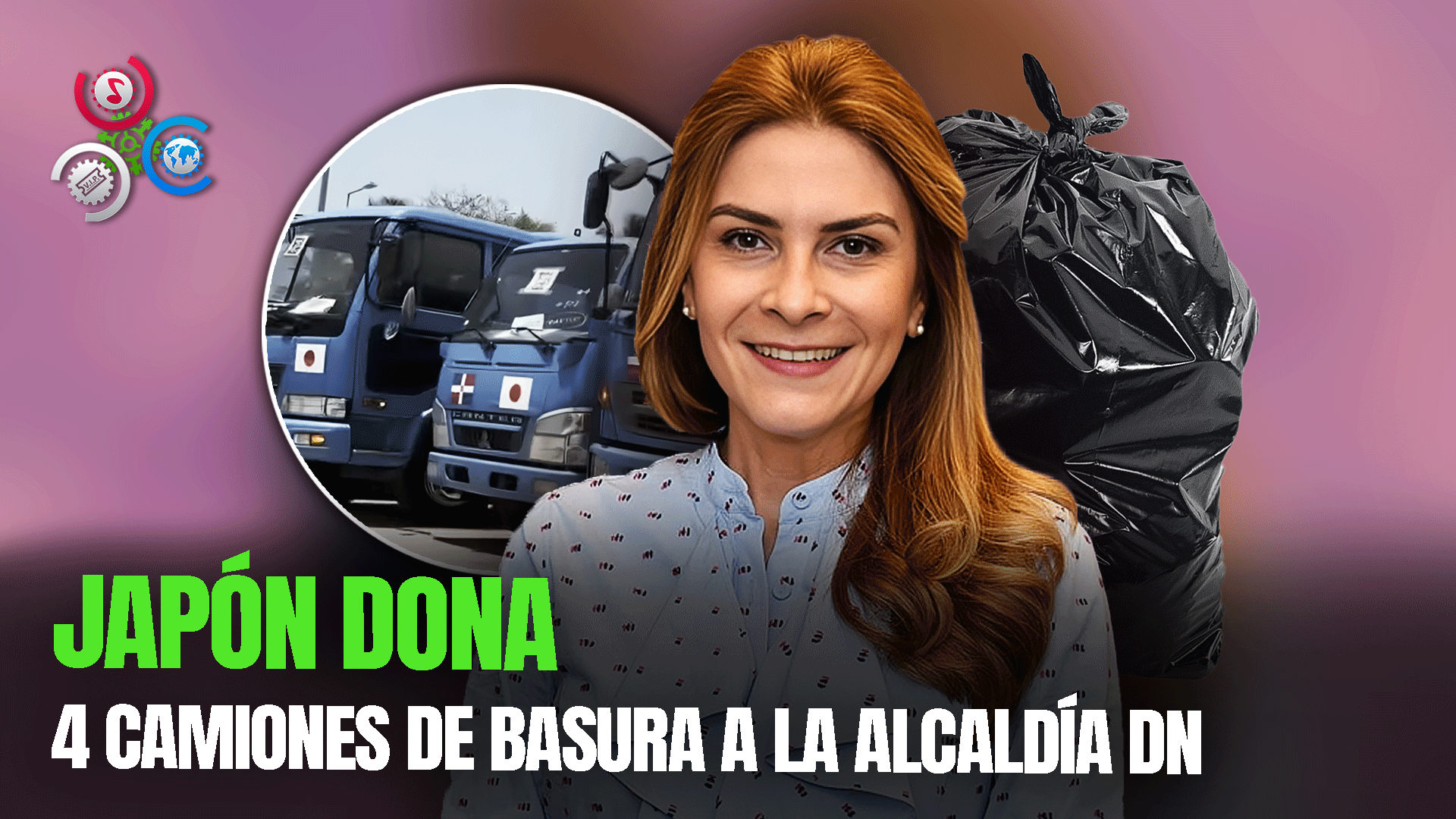 Alcaldía Del DN Recibe Cuatro Camiones Recolectores Donados Por El Gobierno De Japón