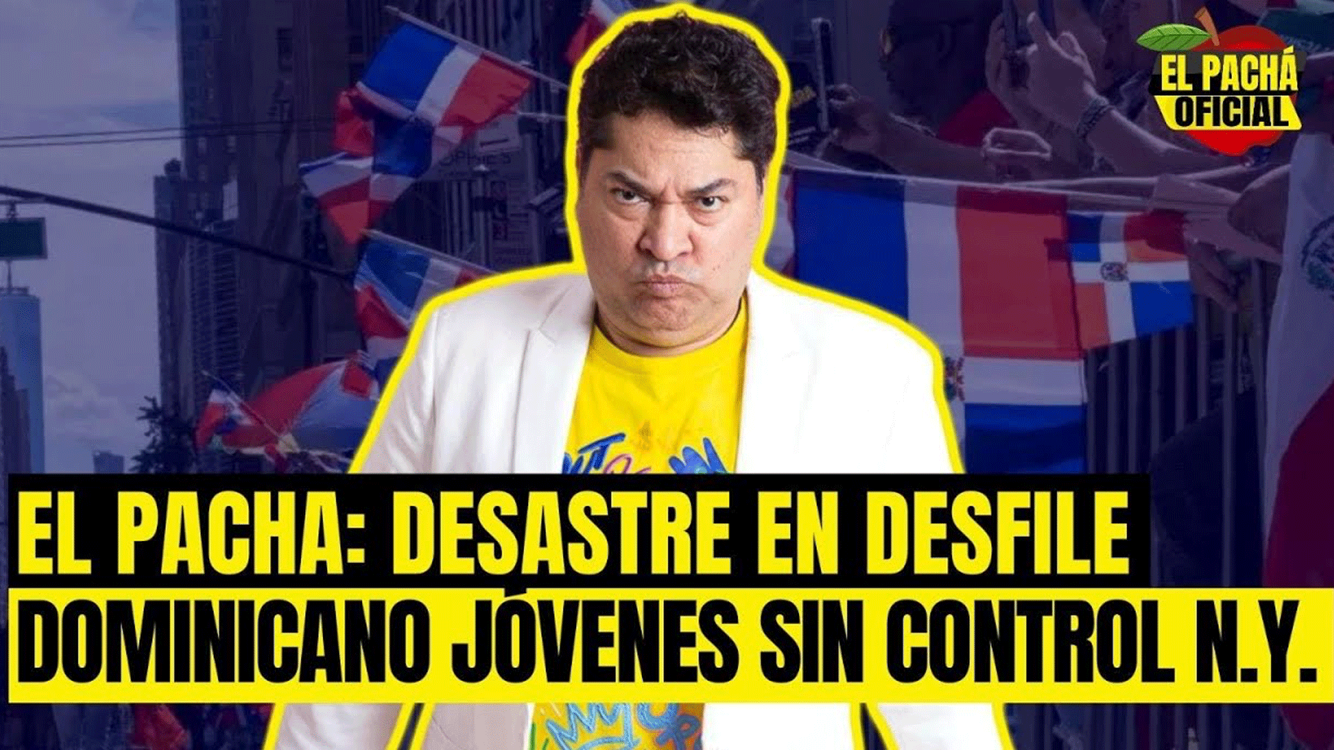 EL PACHA OFICIAL : DESASTRE EN EL DESFILE DOMINICANO JOVENES SIN CONTROL N.Y