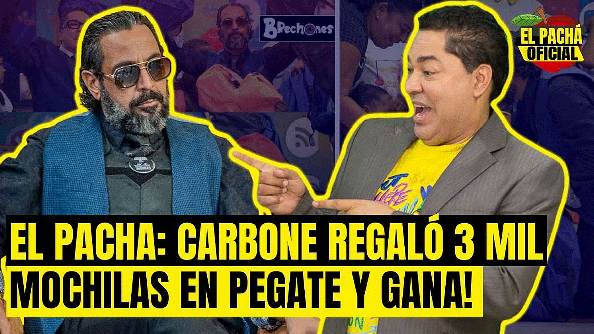 EL PACHA : CARBONE REGALO 3 MIL MOCHILAS EN PEGATE Y GANA