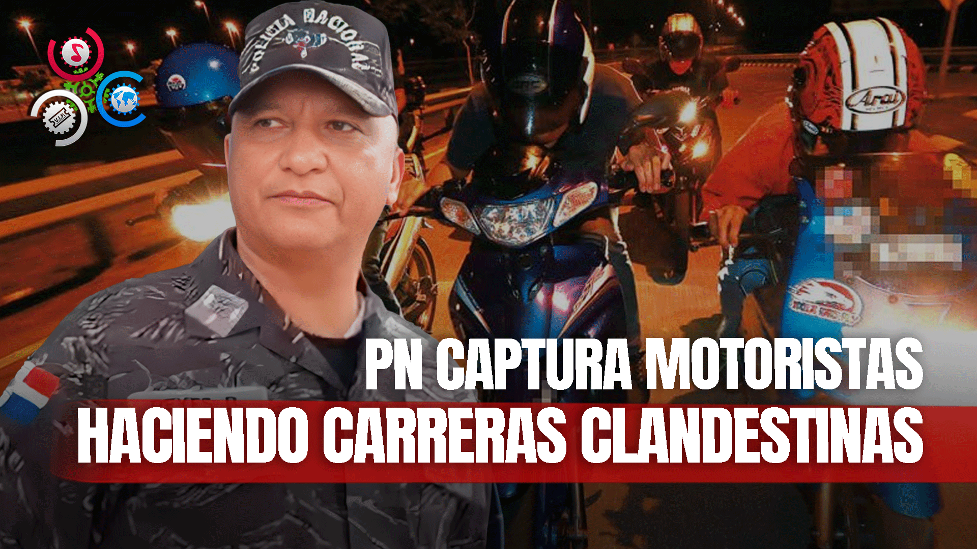 PN Apresa Varios Motoristas Hechando Carreras Clandestinas En Autopista Joaquín Balaguer