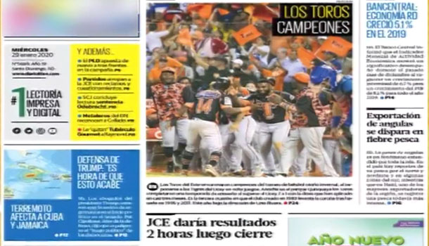 Las Principales Informaciones En Las Portadas De Los Periódicos En El Día De Hoy 29 De Enero Del 2020