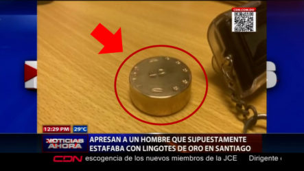 Apresan A Un Hombre Que Supuestamente Estafaba Con Lingotes De Oro En Santiago