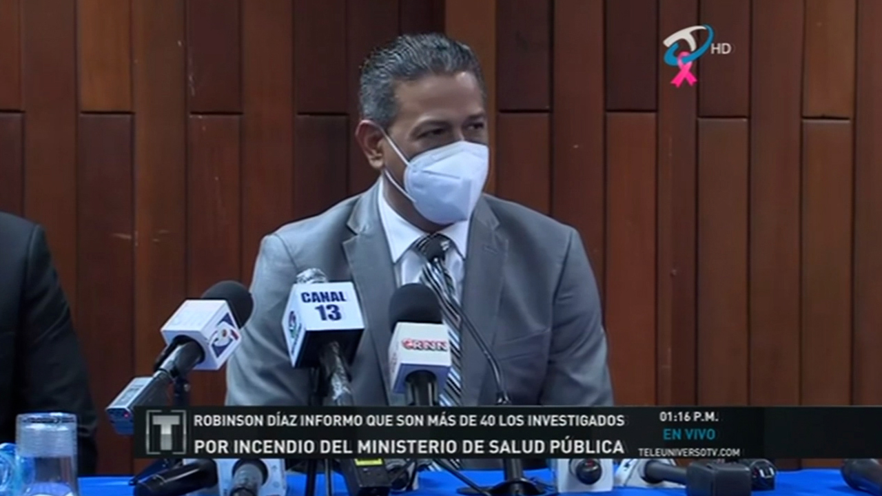 Robinson Díaz Informó Que Son Más De 40 Los Investigados Por Incendio Del Ministerio De SP