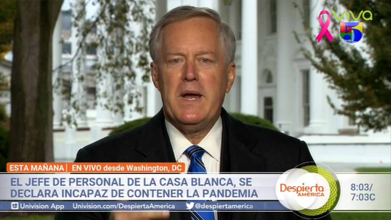 El Jefe De Personal De La Casa Blanca En EEUU, Se Declara Incapaz De Contener La Pandemia