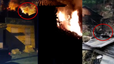 Policía Nacional Provoca Incendio Al Lanzar Bombas Lacrimógenas En El Sector Simón Bolivar