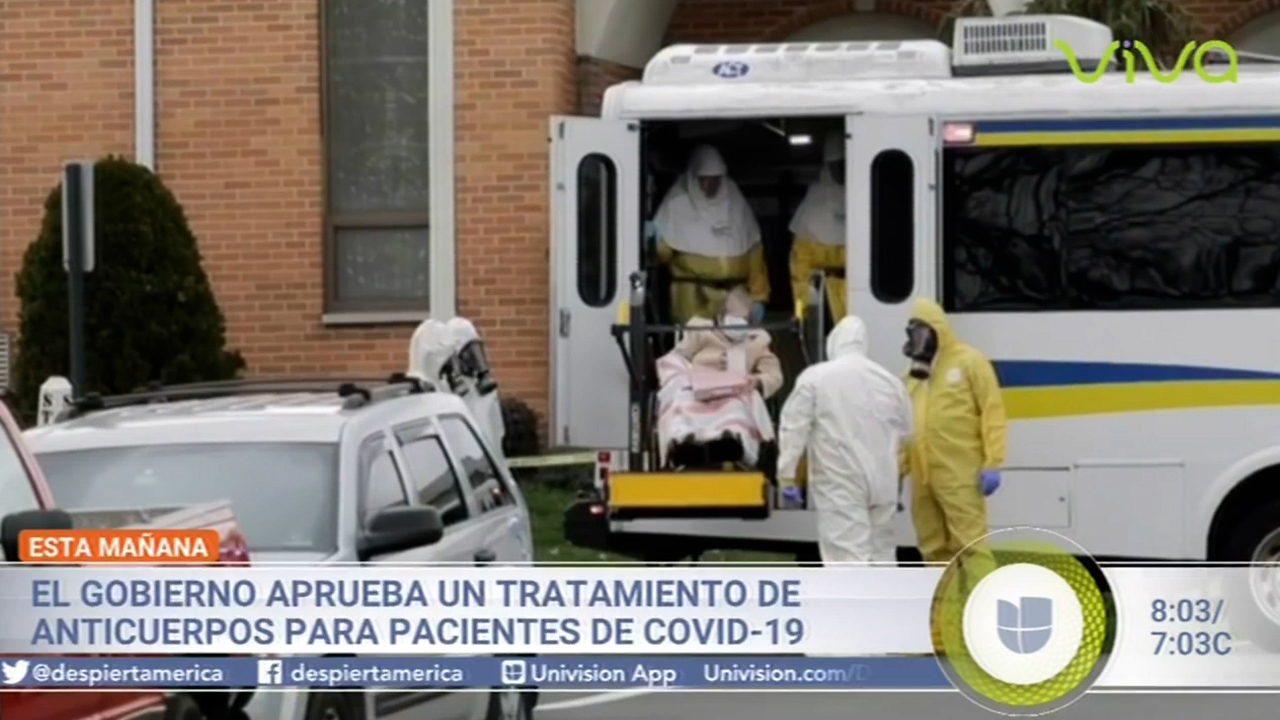 El Gobierno De Los EE.UU. Aprueba Un Tratamiento De Anticuerpos Para Pacientes De COVID-19