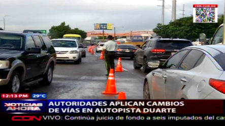 Autoridades Aplican Cambios De Vías En Autopista Duarte