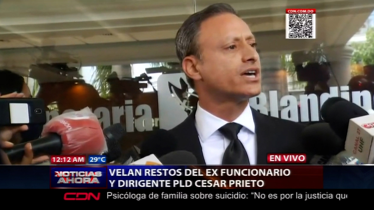 Más Detalles En Directo Desde El Velorio Del Exfuncionario Del PLD, Cesar Prieto