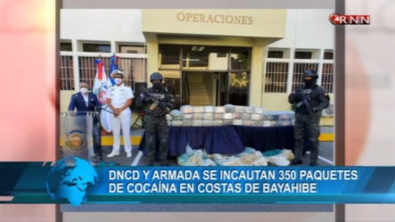 DNCD Y Fuerzas Armadas Incautan 350 Paquetes De Cocaína En Costas De Bayahibe