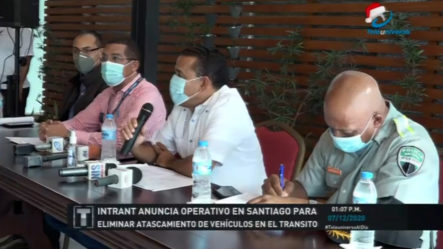INTRANT Anuncia Operativo En Santiago Para Eliminar Atascamiento De Vehículos En El Tránsito