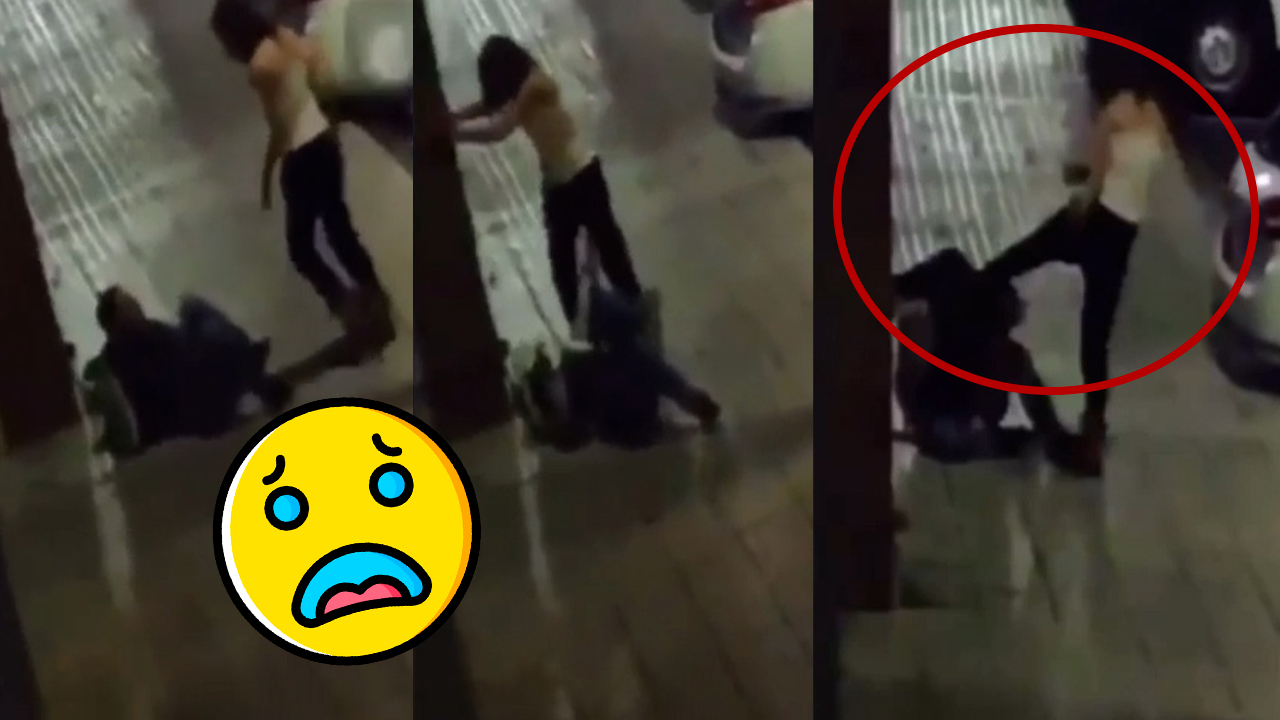 La Violencia No Tiene Género: Mira Como Esta Mujer Le Entra A Patadas A Su Pareja