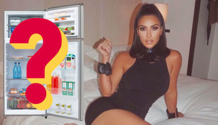 Kim Kardashian Muestra Su Enorme Refrigerador Tras Ser Criticada Por Solo Tener Agua Y Leche