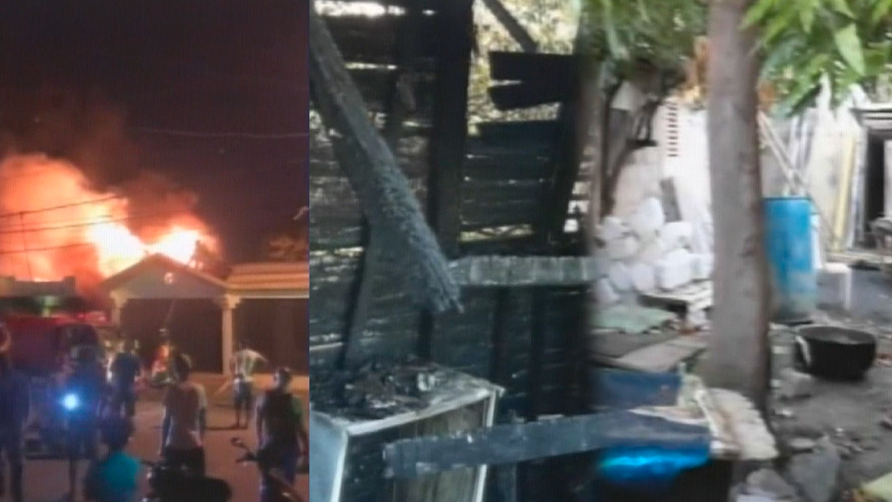 Reportan Incendio De Dos Viviendas Por Supuesto Corto Circuito