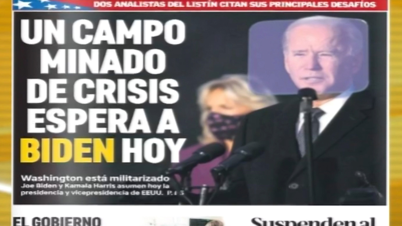 Las Principales Portadas De Los Periódicos En El Día De Hoy 20 De Enero Del 2021
