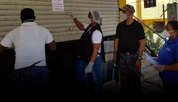 P.N. Detienen A Varias Personas Y Cierran Colmado Por Contaminación Sónica Y Violar Toque De Queda