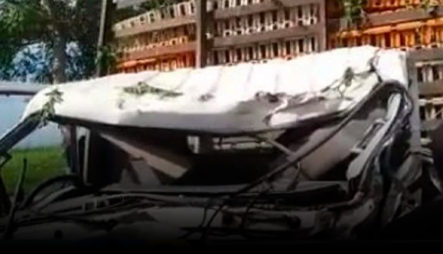 Un Camión “Timbí” De Pollo Involucrado En Lamentable Accidente En San Pedro De Macorís