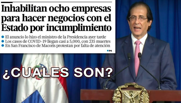El “Mareo” Del Gobierno Con La Supuesta Sanción De 8 Empresas Que Se Lucran Con La Pandemia En El País