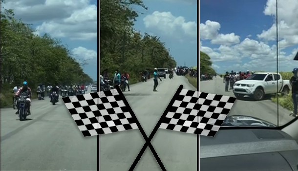 Se Efectúan Carreras Ilegales En La Carretera Vieja De Boca De Yuma Próximo A La Romana