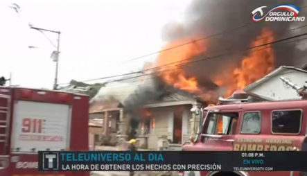 En Vivo Desde El Incendio Registrado En El Sector De Bella Vista, Santiago