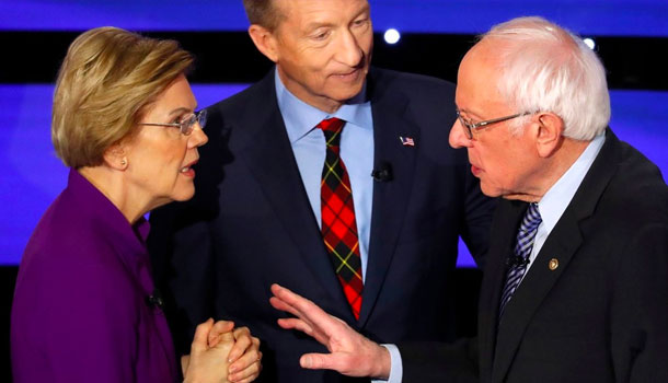 Tenso Diálogo Entre Elizabeth Warren Y Bernie Sanders Tras Finalizar El Debate