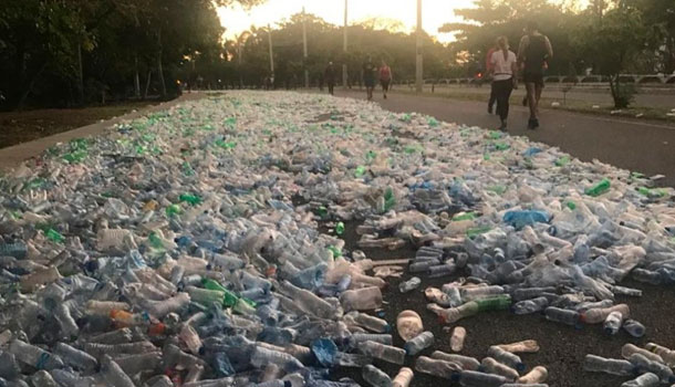 Así Amanece En El Día De Hoy El Parque Mirador Sur, En El Distrito Nacional