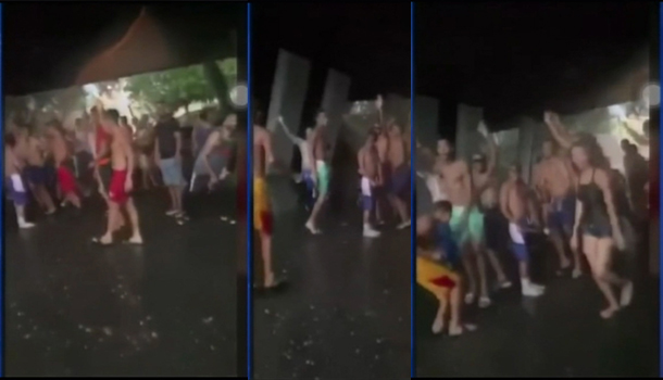 Como Que “Na Eh Na” Residentes En Pueblo Nuevo, Santiago Disfrutan La Lluvia En Pandemia