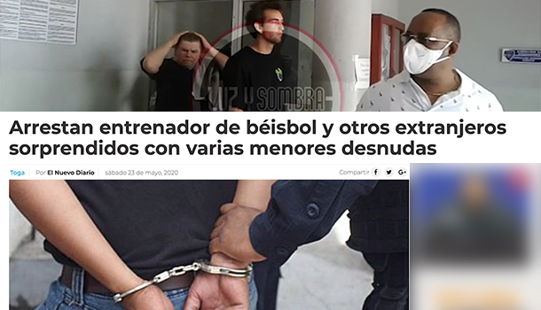 Entrenador De Béisbol Y Otros Extranjeros Sorprendidos Con Varias Menores Desnudas