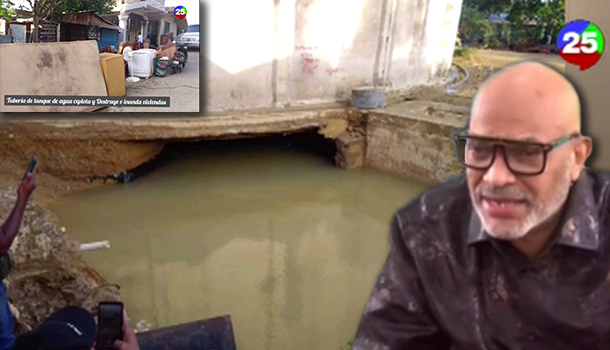 Más Detalles Sobre La Tubería De Tanque De Agua que Explotó En El Sector Cienfuegos, Santiago