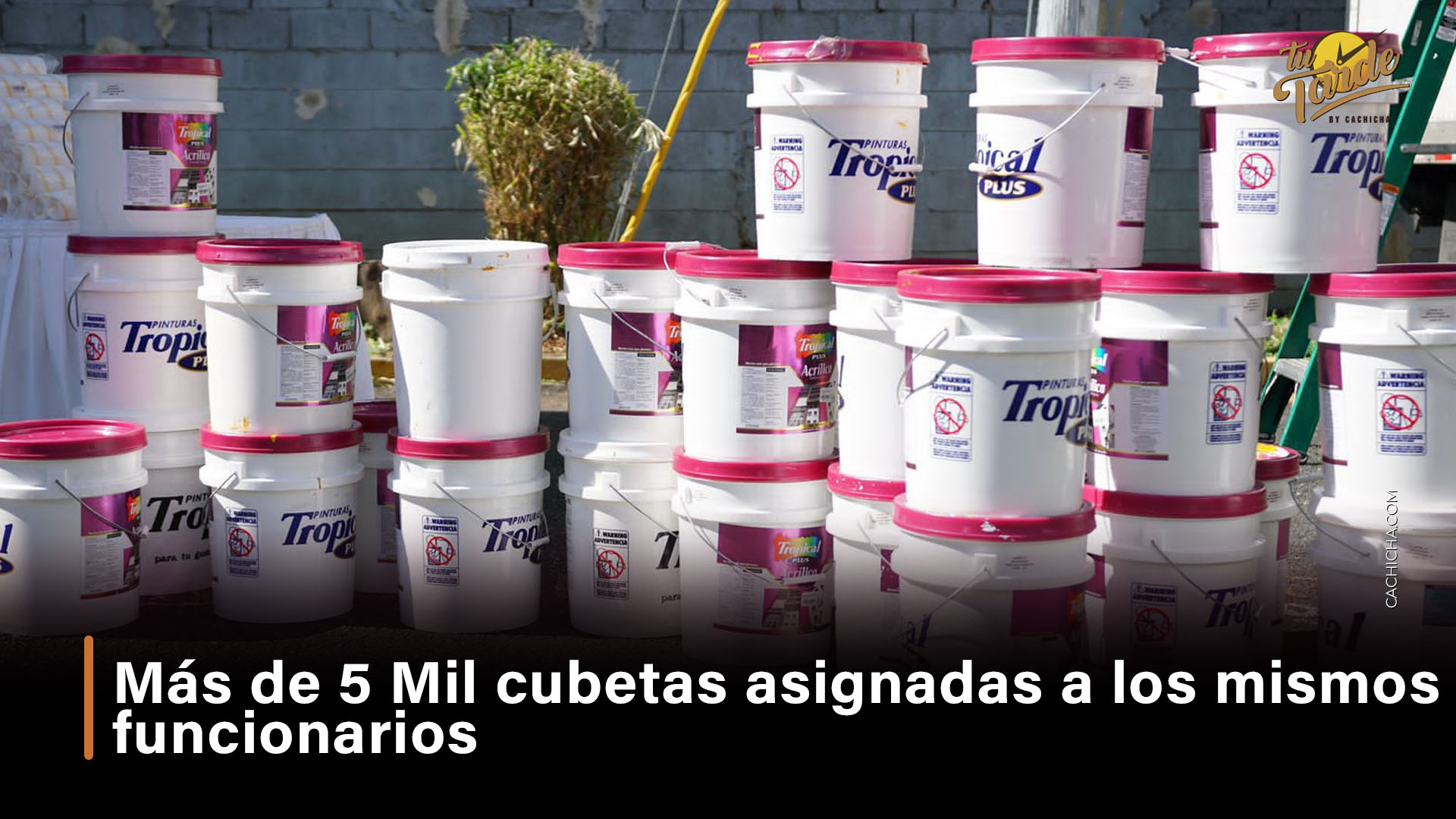 Más De 5 Mil Cubetas Asignadas A Los Mismos Funcionarios