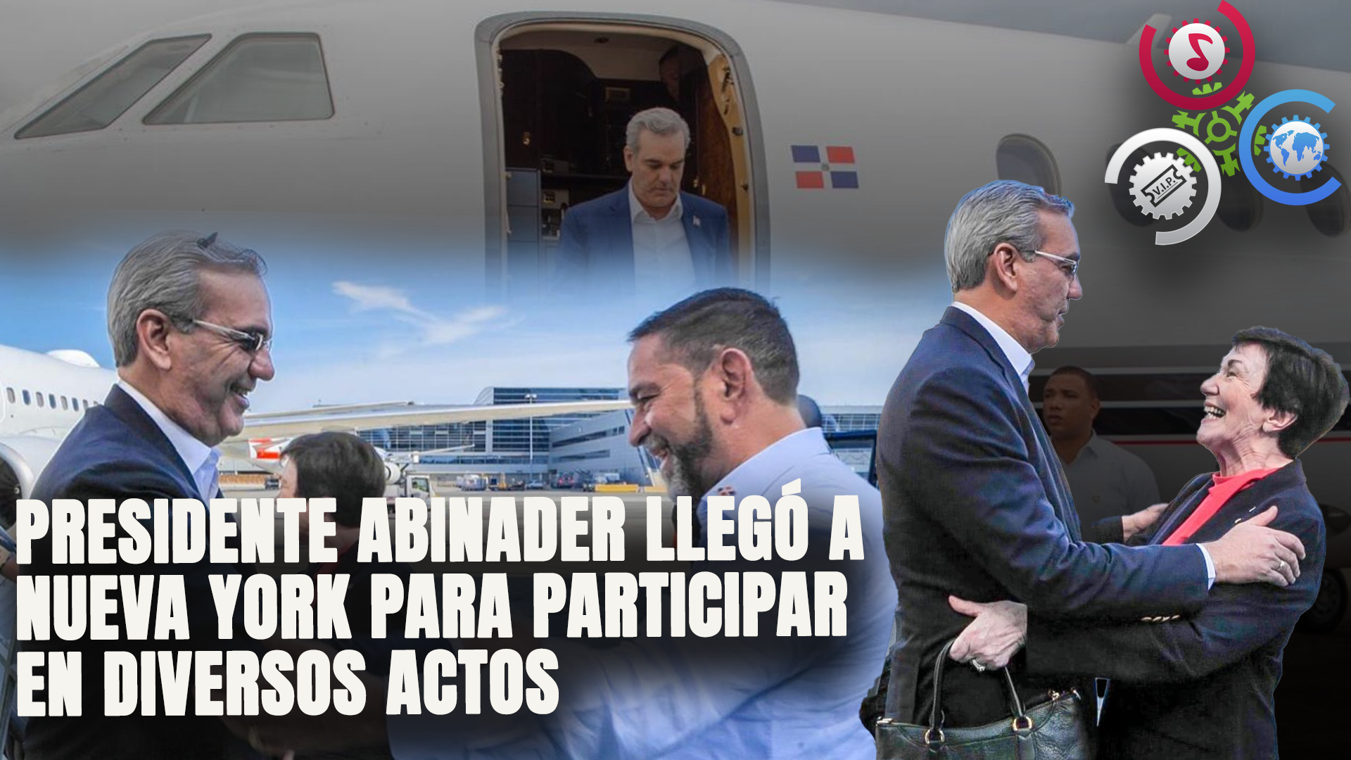 Presidente Abinader Llegó A Nueva York Para Participar En Diversos Actos