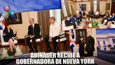 Presidente Abinader Recibe En El Palacio Nacional A La Gobernadora Del Estado De Nueva York