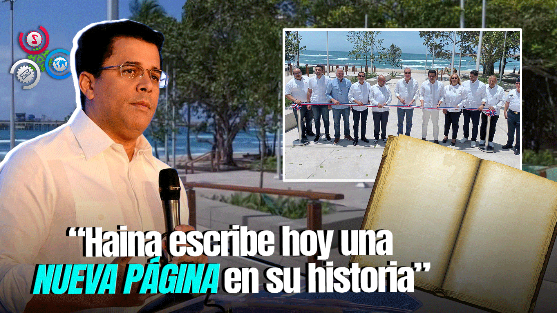 Presidente Abinader Y Ministro David Collado Inauguran Malecón De Haina