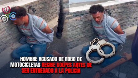 Presunto Ladrón De Motocicletas Es Detenido Por Comunitarios Y Entregado A Las Autoridades En Santiago
