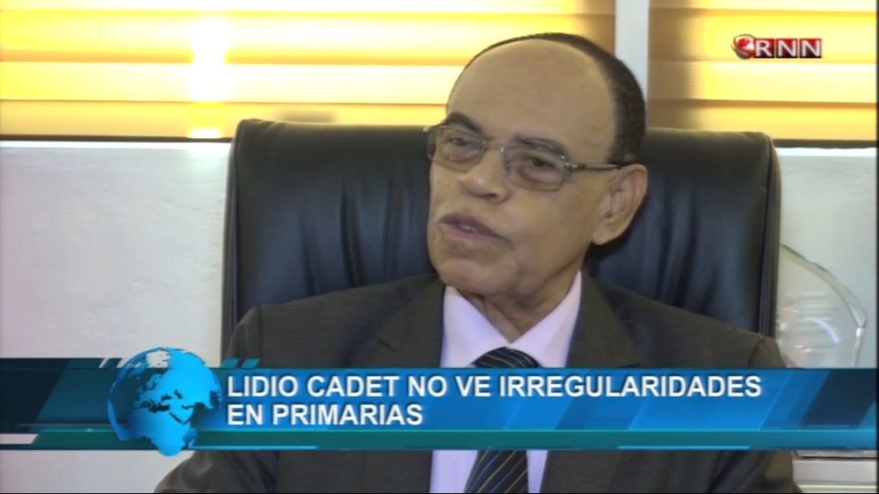Lidio Cadet No Ve Irregularidades En Primarias
